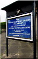 ST2583 : Information board outside a former church in Castleton by Jaggery