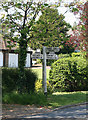 Old Direction Sign - Signpost by the B2099, High Street, Ticehurst