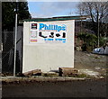 Phillips Monumental Sculptors direction sign, Aberdare