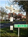 Old Direction Sign - Signpost by the A460, Cannock Road, Westcroft