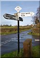 Old Direction Sign - Signpost at Horseshoes, Holt parish