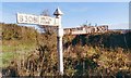 Direction Sign - Signpost on the B3081 in Charlton Musgrove parish