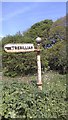 Old Direction Sign - Signpost by the C188, Nankilly turn, St Erme parish