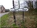 ST7603 : Old Direction Sign - Signpost by Ansty Cross, Hilton parish by Milestone Society