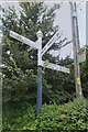 Direction Sign - Signpost on the B3339 Sandford Hill in Wembdon