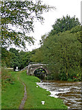 SJ9850 : Oakmeadowford Bridge and Lock south of Cheddleton, Staffordshire by Roger  Kidd