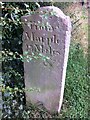 Old milemarker by the Macclesfield Canal, Newbold Astbury parish