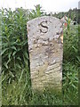 Old milemarker by the Rochdale Canal, Summit