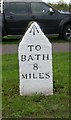 Old Milestone by the A4175, Bath Road, North Common