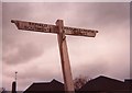 Old Direction Sign - Signpost by Camlet Way, Hadley Wood