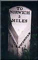 Old Milepost by the A1067, Fakenham Road, Taverham