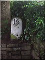 Old milemarker by the B987, Northern Road, Kintore