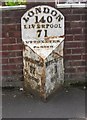 Old Milepost by the A522, New Road, Uttoxeter