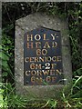 Old Milestone by the A5, Disgarth, Llangwm parish