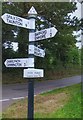 Old Direction Sign - Signpost at Four Forks crossroads