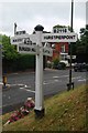 Old Direction Sign - Signpost by the A273, Stonepound Crossroads