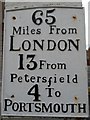 Old Milestone by London Road, Cosham, Portsmouth parish