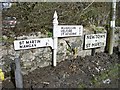 Direction Sign - Signpost in Newtown in St Martin, Cornwall