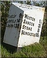 Old Milepost by the A51, near Wychdon Lodge, Hixon