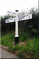 Direction Sign - Signpost by the A271, The Straight, Herstmonceux