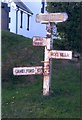 Direction Sign - Signpost by Polyphant Chapel, Lewannick