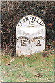 Old Milestone by the B4395, Glanaber,  north of Llangadfan