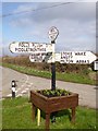 Direction Sign - Signpost by The Green, Mappowder