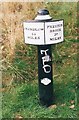 Old milemarker by the Trent and Mersey Canal, Whieldon Road