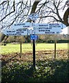 Direction Sign - Signpost south of Tarrant Rawston