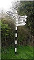 Direction Sign - Signpost by the B3047, Station Hill, Itchen Abbas