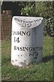 Old Milestone by Reading Road, Chineham, Old Basing parish