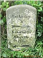 Old Milestone by the B881, west of Barnauld, Kingarth parish