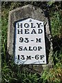 Old Milestone by the former A5, north of West Felton