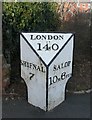 Old Milepost by the B5061, Holyhead Road, Wellington