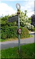 Direction Sign - Signpost by Hook Lane, Ropley parish