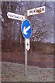 Direction Sign - Signpost at Burnbanks, Bampton parish