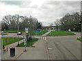 View west from East Surrey Hospital bus stop