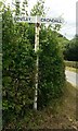 Direction Sign - Signpost by Hole Lane, north of Bentley