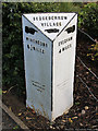 SP0238 : Old Milepost on the B4078, Winchcombe Road, south of Sedgeberrow by Richard Phillips