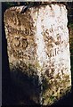 Old Milestone by the A68, Bennetsfield Farm, Rochester