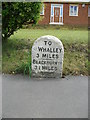 Old Milestone on the A666, Whalley Road near Wilpshire