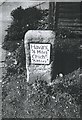 Old Milestone by the A259, Chichester Road in Nutbourne