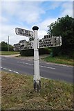 TQ5715 : Direction Sign - Signpost by the A267 at Cogger's Cross by Milestone Society