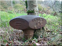 NM5553 : Old Milepost by the B849 at Drimnin by Milestone Society