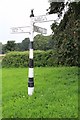 Direction Sign - Signpost by the B5393 in Mouldsworth