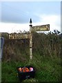 Direction Sign - Signpost west of St Dennis