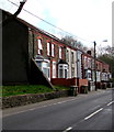 Thomas Street houses and wheelie bins, Abertridwr