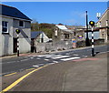 Zebra crossing in the centre of Abertridwr