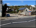 Fenced-off High Street site, Abertridwr