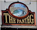 The Panteg name sign in Abertridwr